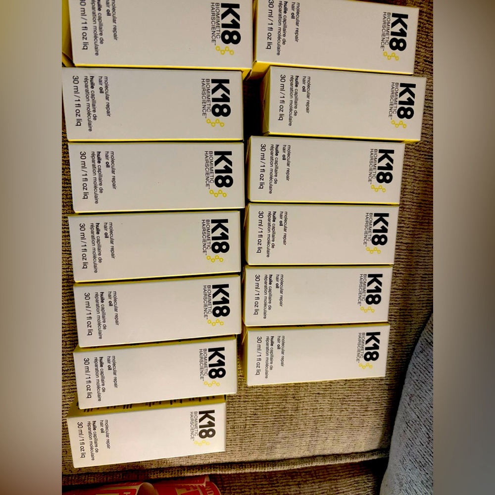 K18 Hair oils 
1x $50 each 
2x $95 
3x $130  
4x $170
